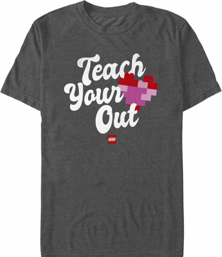 Fifth Sun Lego Inspired Teach Your Heart Out Graphic T-Shirt for Men
