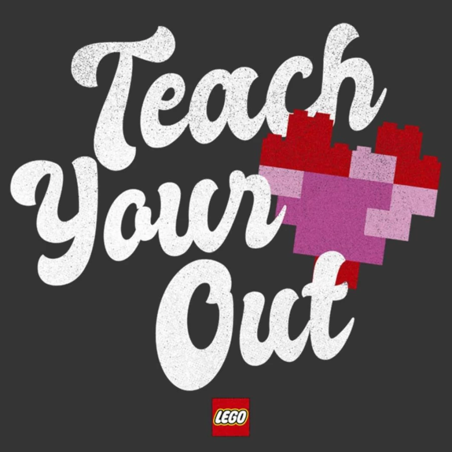 Fifth Sun Lego Inspired Teach Your Heart Out Graphic T-Shirt for Men