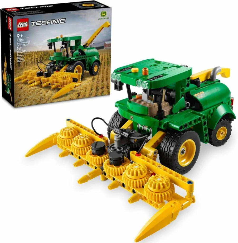 LEGO Technic John Deere 9700 Forage Harvester Building Set, Farm Vehicle Toy for Kids Ages 9+, STEM Building Kit for Boys and Girls, Model 42168