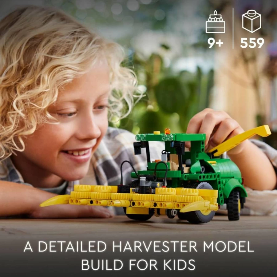 LEGO Technic John Deere 9700 Forage Harvester Building Set, Farm Vehicle Toy for Kids Ages 9+, STEM Building Kit for Boys and Girls, Model 42168