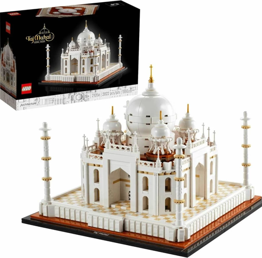 LEGO Architecture Taj Mahal 21056 Building Kit for Adults - Collectible Landmark Model, Creative Home Decor Gift for Architects & Builders