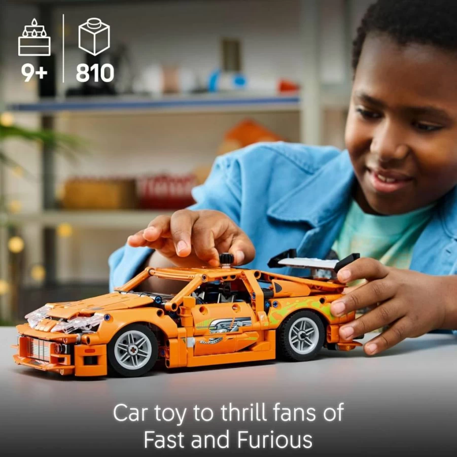 LEGO Technic Toyota Supra MK4 Fast & Furious 42204 Building Kit for Kids & Adults - Realistic Model Car with Engineering Details - Creative Gift for Car Fans Ages 9+