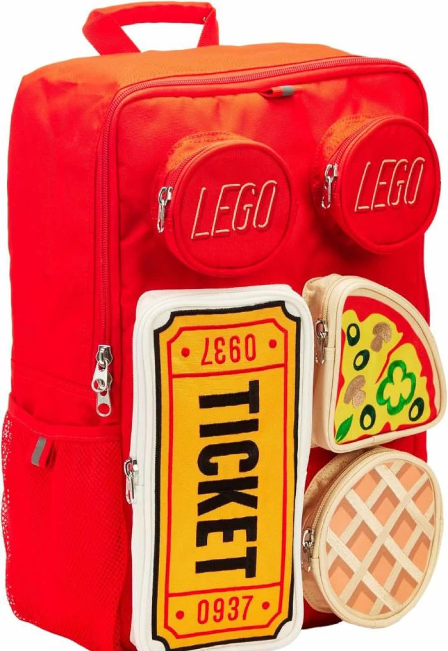 LEGO Red Brick Tile Backpack - Official LEGO Brand Backpack for Kids & Adults