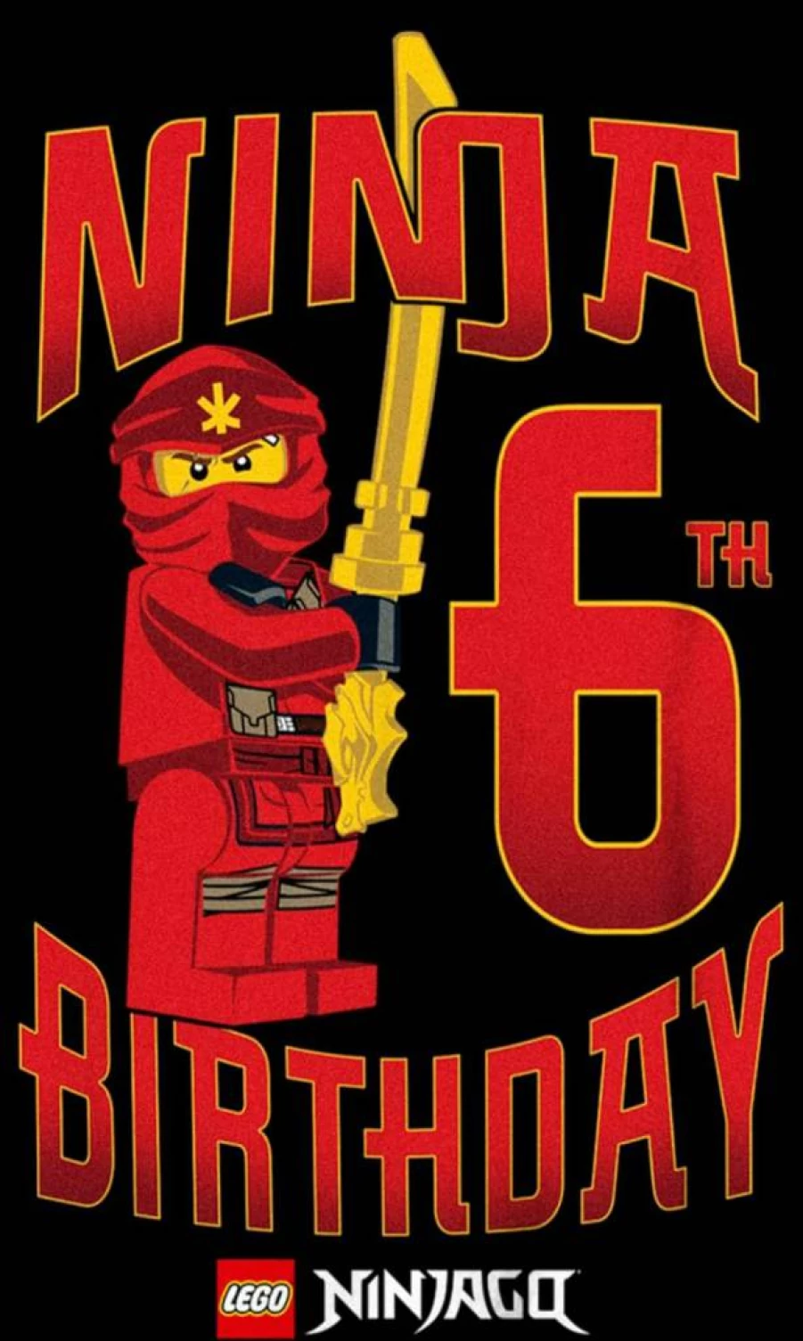 Fifth Sun Boys' Lego Ninjago Birthday Graphic Short Sleeve T-Shirt for Kids