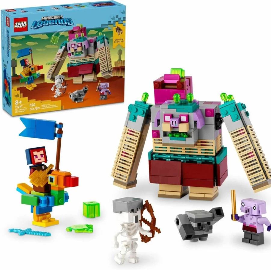 LEGO Minecraft 21257 The Devourer Showdown Building Set with Popular Characters, Creative Toy for Kids Ages 8+, Ideal Gift for Boys and Girls