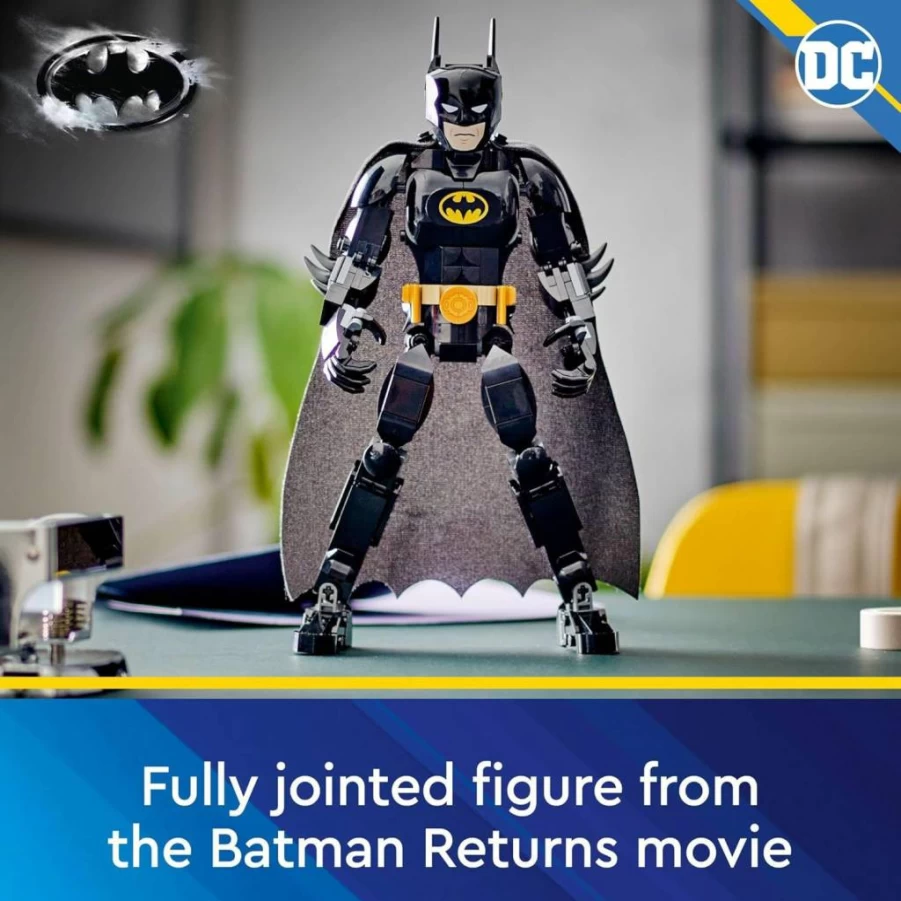 LEGO DC Batman 76259 Buildable Action Figure with Movable Joints, Cape & Movie Details from Batman Returns, Collectible Toy for Kids Ages 8+