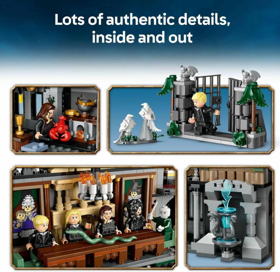 LEGO Harry Potter Malfoy Manor 76453 Building Set with 9 Minifigures, Collectible Construction Toy for Kids Ages 10+, Perfect Gift for Harry Potter Fans
