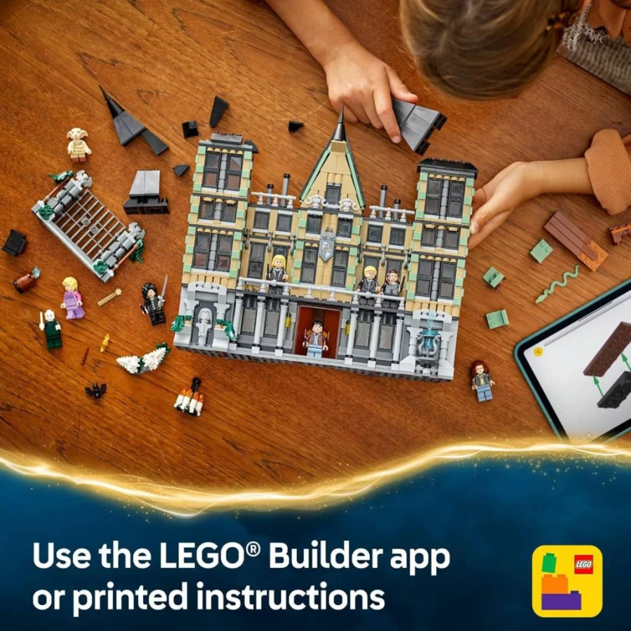 LEGO Harry Potter Malfoy Manor 76453 Building Set with 9 Minifigures, Collectible Construction Toy for Kids Ages 10+, Perfect Gift for Harry Potter Fans