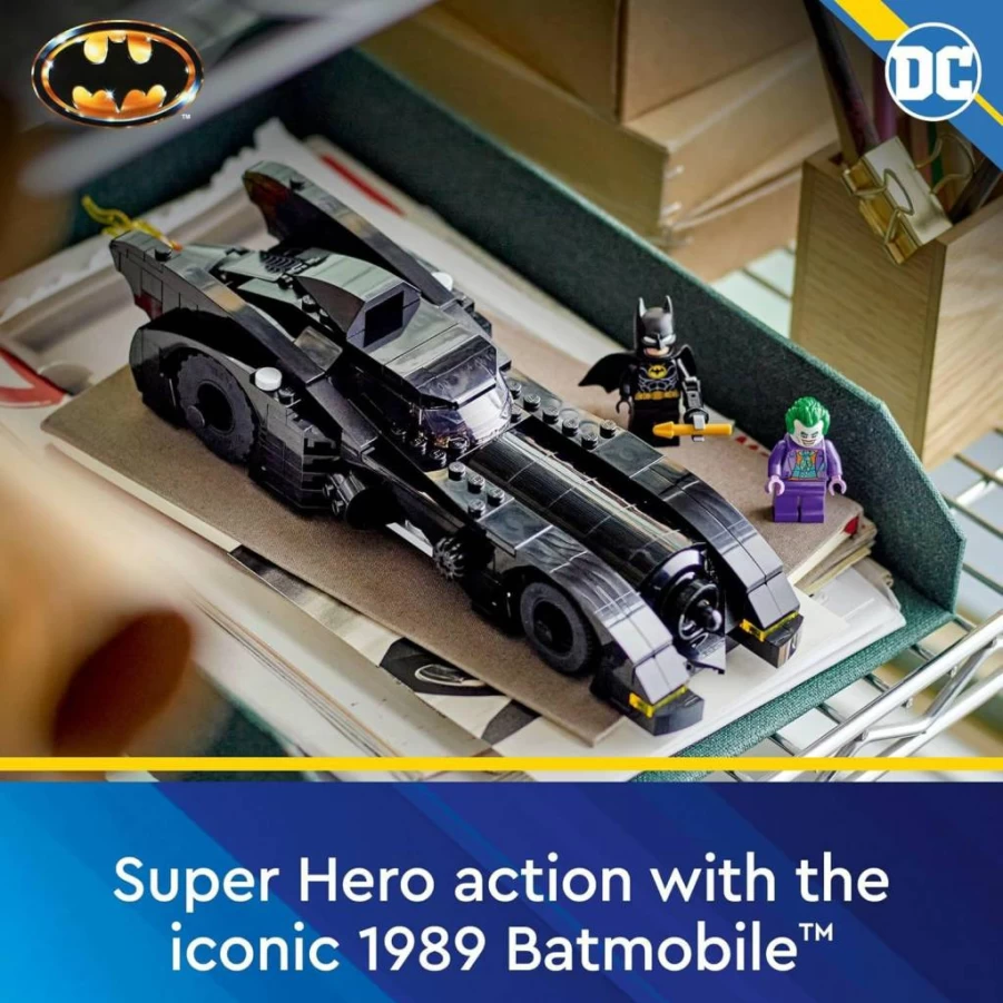 LEGO DC Batman Batmobile 76224 Building Set with Batman vs. The Joker Minifigures, Weapons & Playable Cockpit | Superhero Toy Gift for Kids Ages 8+
