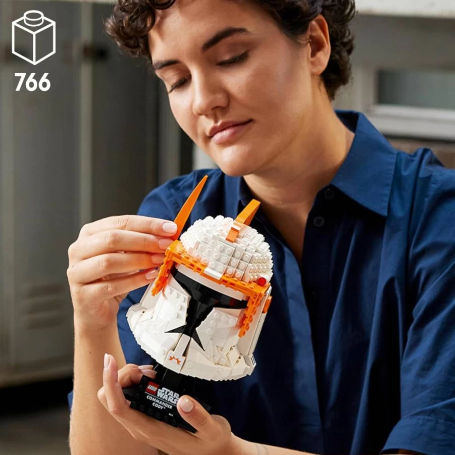 LEGO Star Wars Clone Commander Cody Helmet 75350 Building Set for Adults - Collectible Display Model with Authentic Details, Perfect Gift for Fans of The Clone Wars Memorabilia