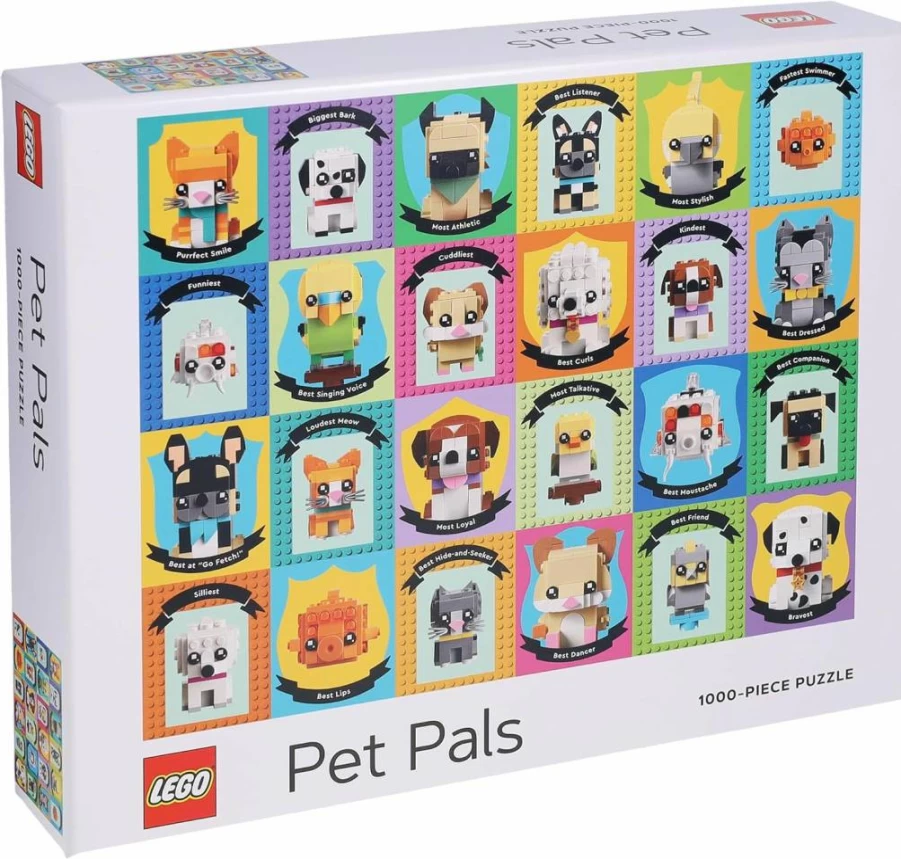 Chronicle Books Mona Lisa 1000-Piece Lego Puzzle - Masterpiece Collection for Adults