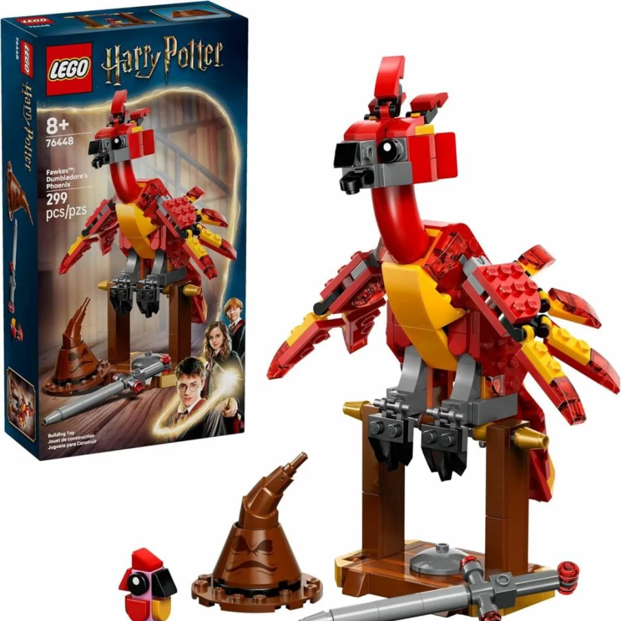 LEGO Harry Potter Fawkes Dumbledore's Phoenix Building Set 76448 - Creative Toy for Kids Ages 8+, Collectible Gift for Boys and Girls, Pretend Play & Learning Fun