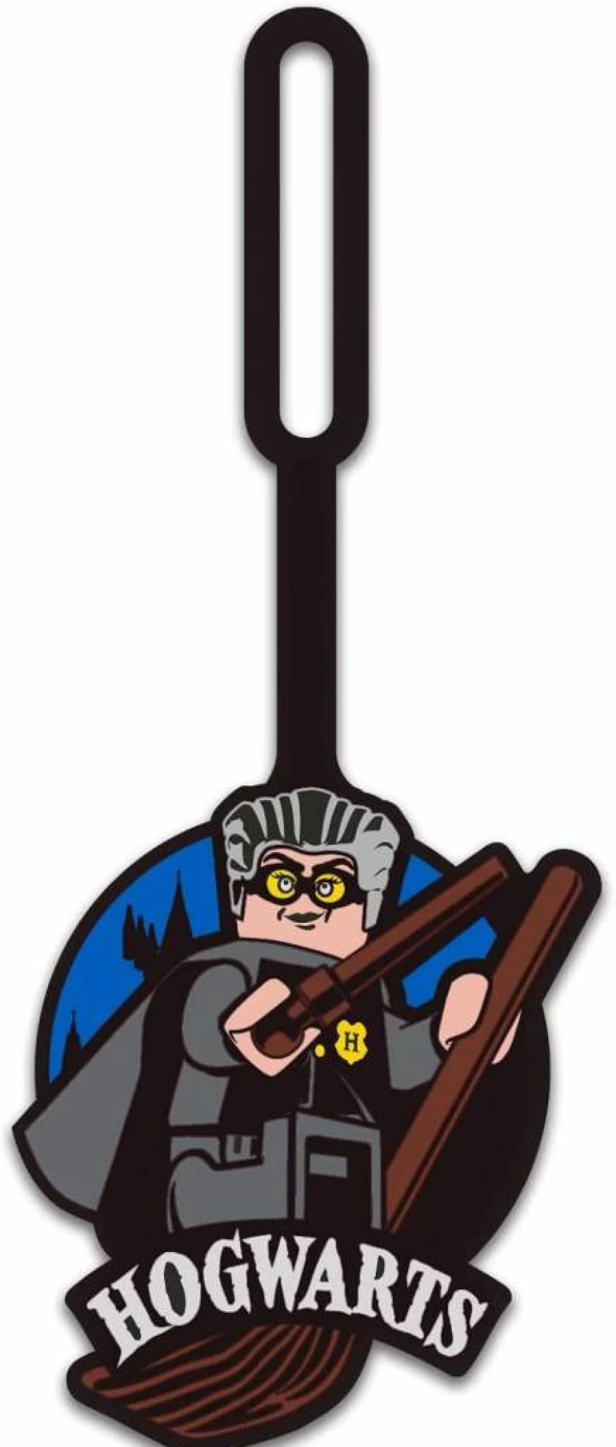 IQ Harry Potter Silicone Luggage Tag - Madam Hooch Design, 7 Inch Writable ID Tag for Suitcase, Backpack, Travel Bag, Durable & Waterproof