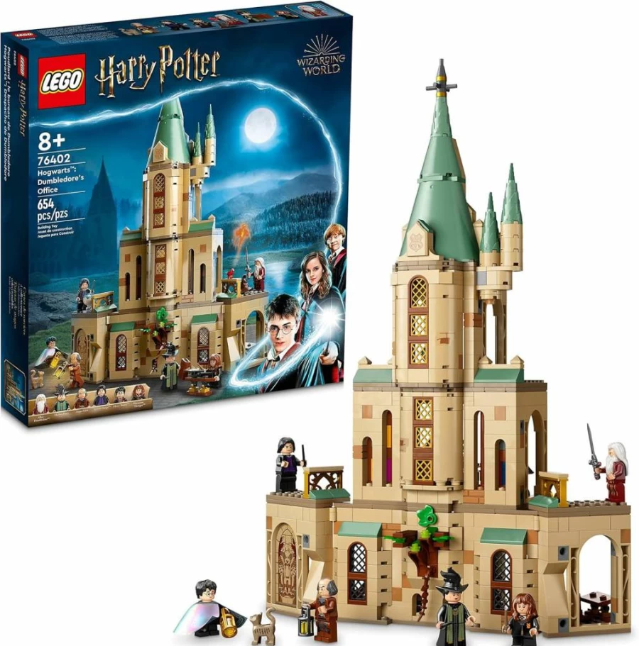 LEGO Harry Potter 76402 Hogwarts Castle Dumbledore's Office Building Set with Sorting Hat, Sword of Gryffindor & 6 Minifigures for Kids Ages 8+ (76402)