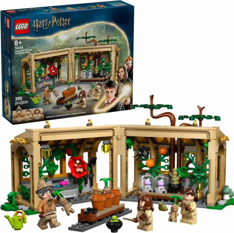 LEGO Harry Potter Hogwarts Castle Herbology Class Building Set 76445 - Creative Construction Toy for Kids Ages 8+, Educational STEM Gift for Boys and Girls, Collectible Wizarding World Playset