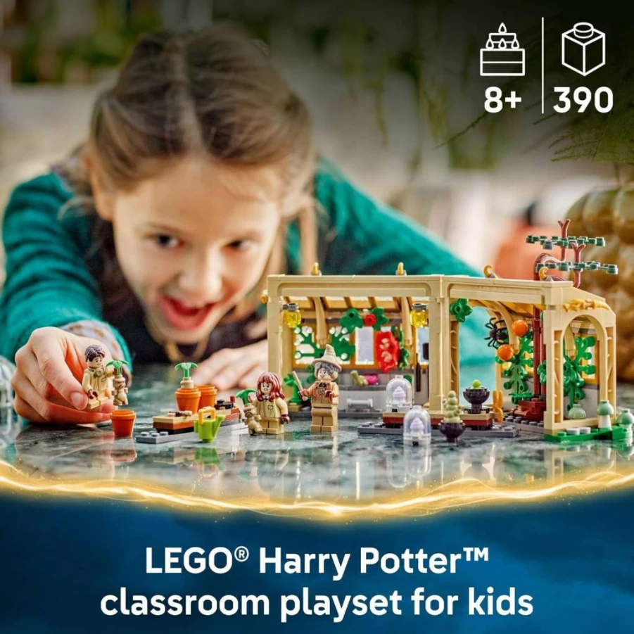 LEGO Harry Potter Hogwarts Castle Herbology Class Building Set 76445 - Creative Construction Toy for Kids Ages 8+, Educational STEM Gift for Boys and Girls, Collectible Wizarding World Playset