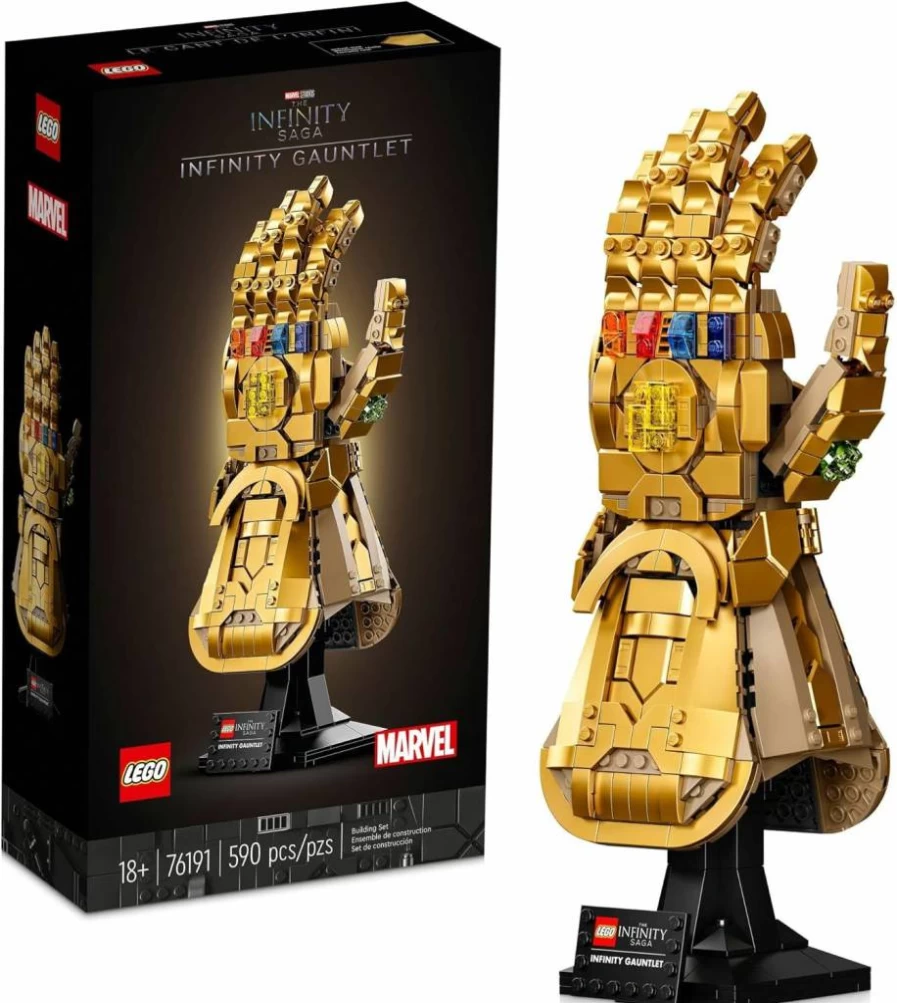 LEGO Marvel Avengers Thanos Infinity Gauntlet Building Set 76191 - Collectible Model Kit with Infinity Stones, Adult Display Decor & Gift for Teens