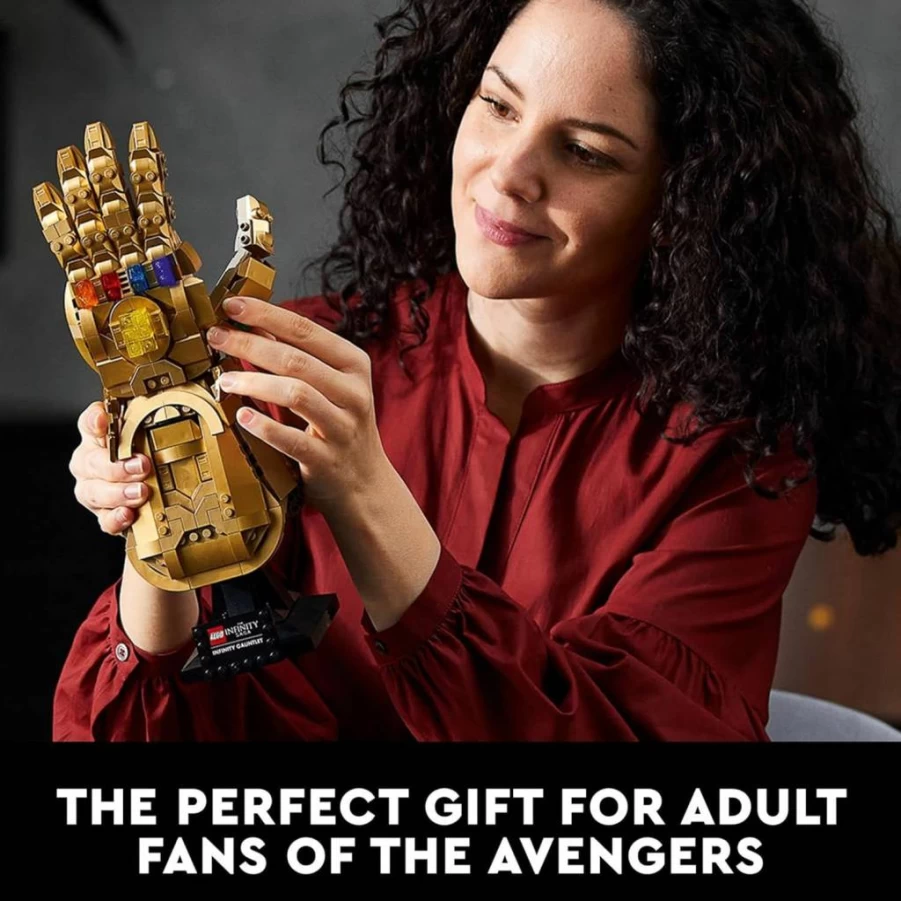 LEGO Marvel Avengers Thanos Infinity Gauntlet Building Set 76191 - Collectible Model Kit with Infinity Stones, Adult Display Decor & Gift for Teens