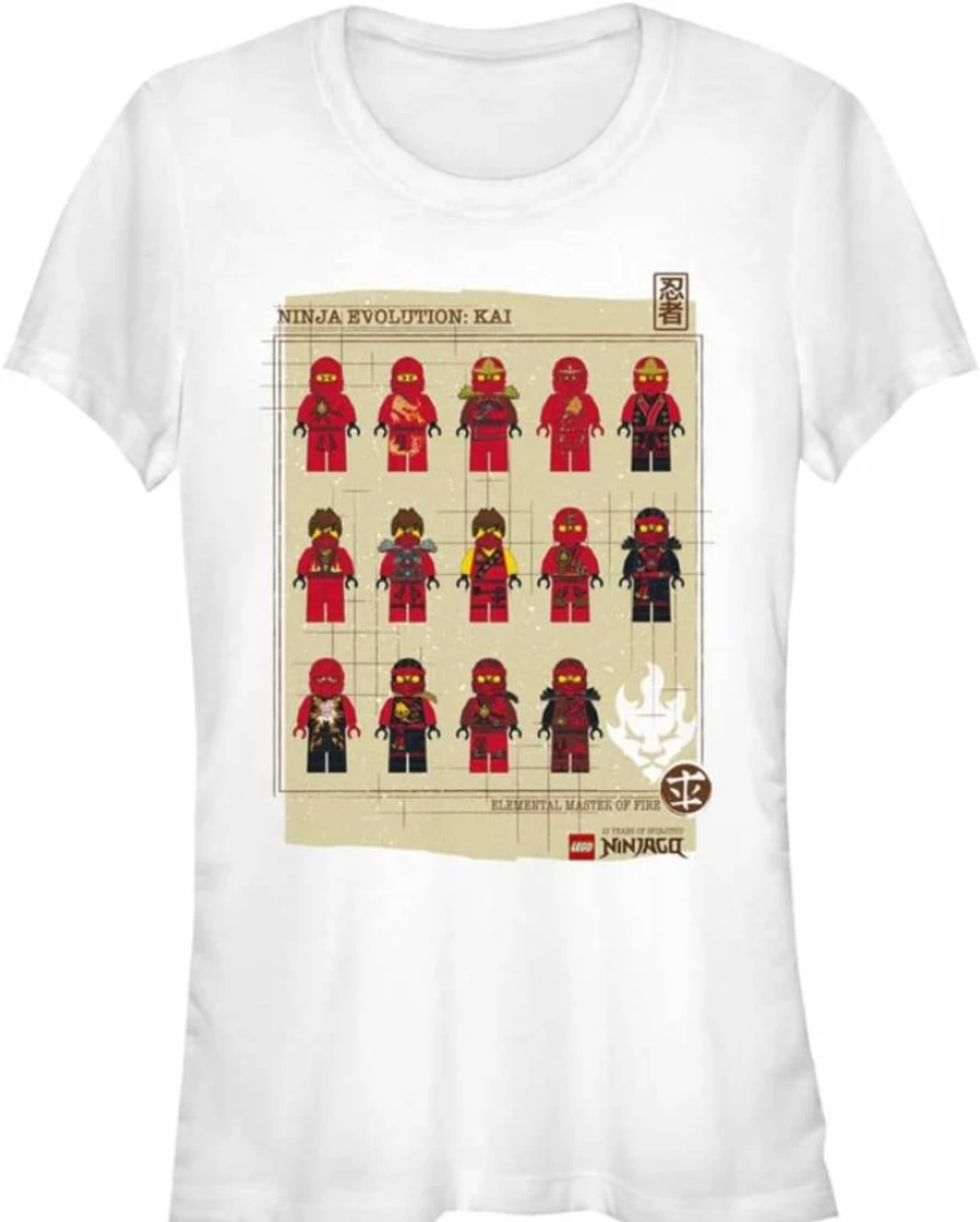 Fifth Sun Women's Lego Ninjago Ninja Evolution Graphic Short Sleeve T-Shirt