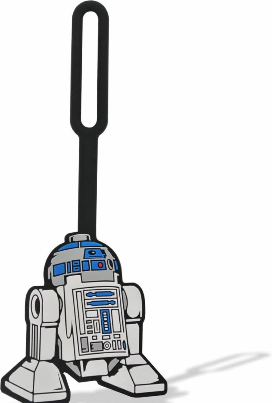 IQ R2-D2 Silicone Luggage Tag for Travel - Star Wars Inspired Writable ID Tag for Suitcase, Backpack, 6.5 Inch Durable Luggage Accessory