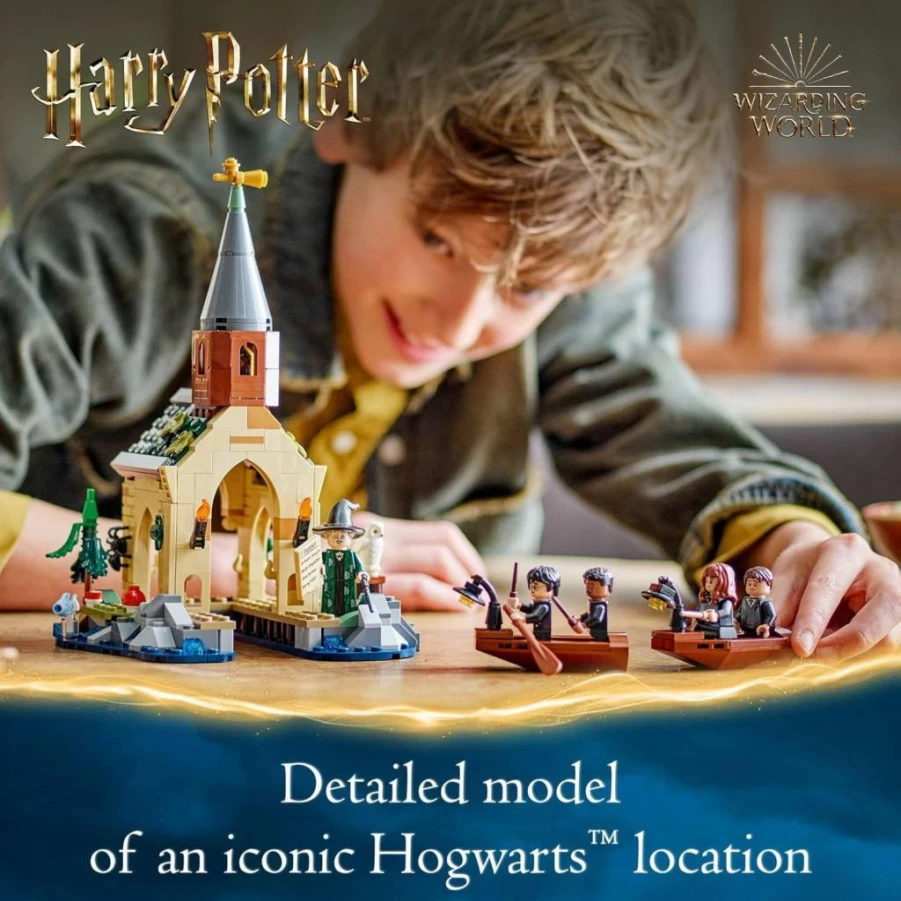 LEGO Harry Potter Hogwarts Boat House Building Set 76426 with 5 Minifigures - Creative Construction Toy for Kids Ages 8+, Perfect Gift for Boys and Girls