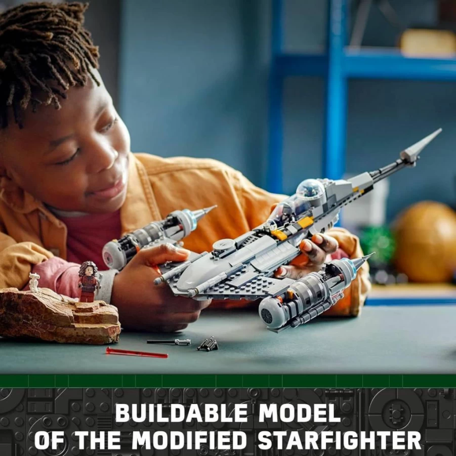 LEGO Star Wars The Mandalorian N-1 Starfighter 75325 Building Kit with Baby Yoda (Grogu) & Droid Minifigures, Boba Fett Inspired Model Set for Kids Ages 9+ | Perfect Gift for Boys & Girls