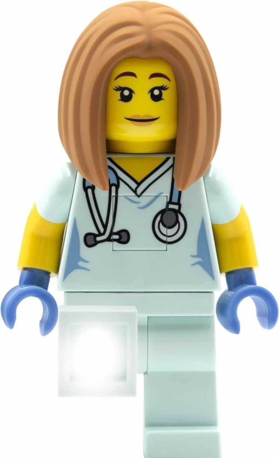 IQ LEGO Classic Veterinarian Torch Flashlight Toy - 5" Tall Building Figure (To46) for Kids & Collectors