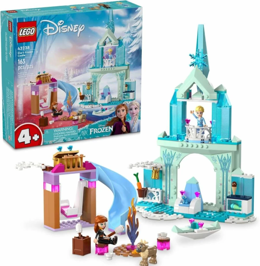 LEGO Disney Frozen Elsa's Ice Castle Building Set 43238 - Creative Construction Toy for Kids Ages 4+, Birthday Gift for Girls and Boys, Frozen 2 Inspired Playset
