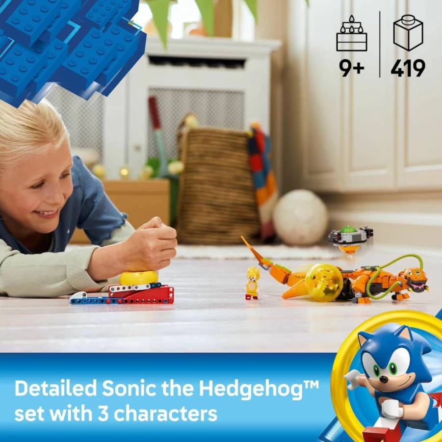 LEGO Sonic The Hedgehog Super Shadow vs. Biolizard Building Set 77003 - Fun Action-Packed Playset for Kids, Video Game Fans, and Collectors
