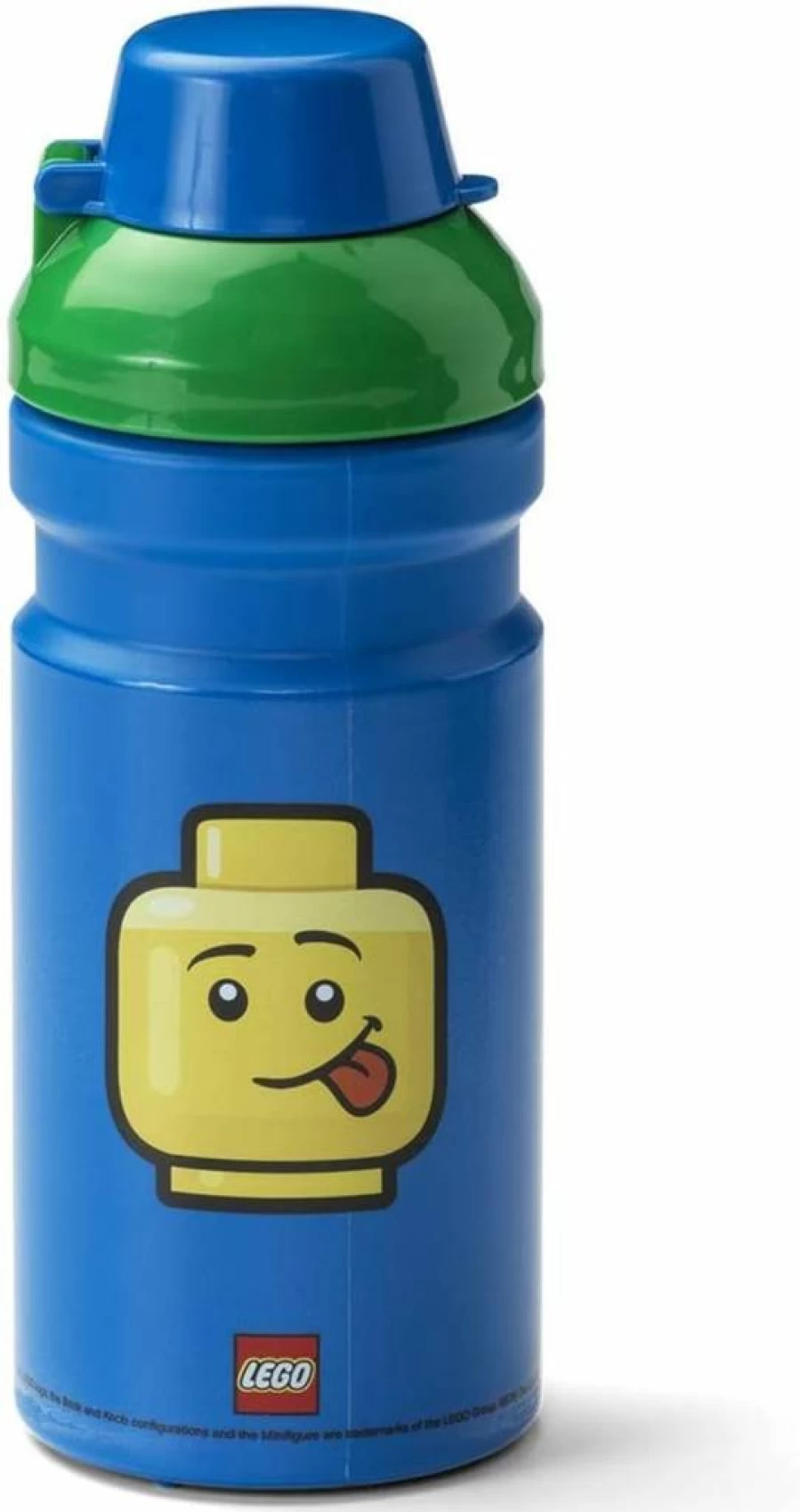 Room Copenhagen LEGO Iconic Girl 13oz Water Bottle - Kids Sports Drink Bottle with Covered Spout, Red & Yellow BPA-Free Tritan Plastic