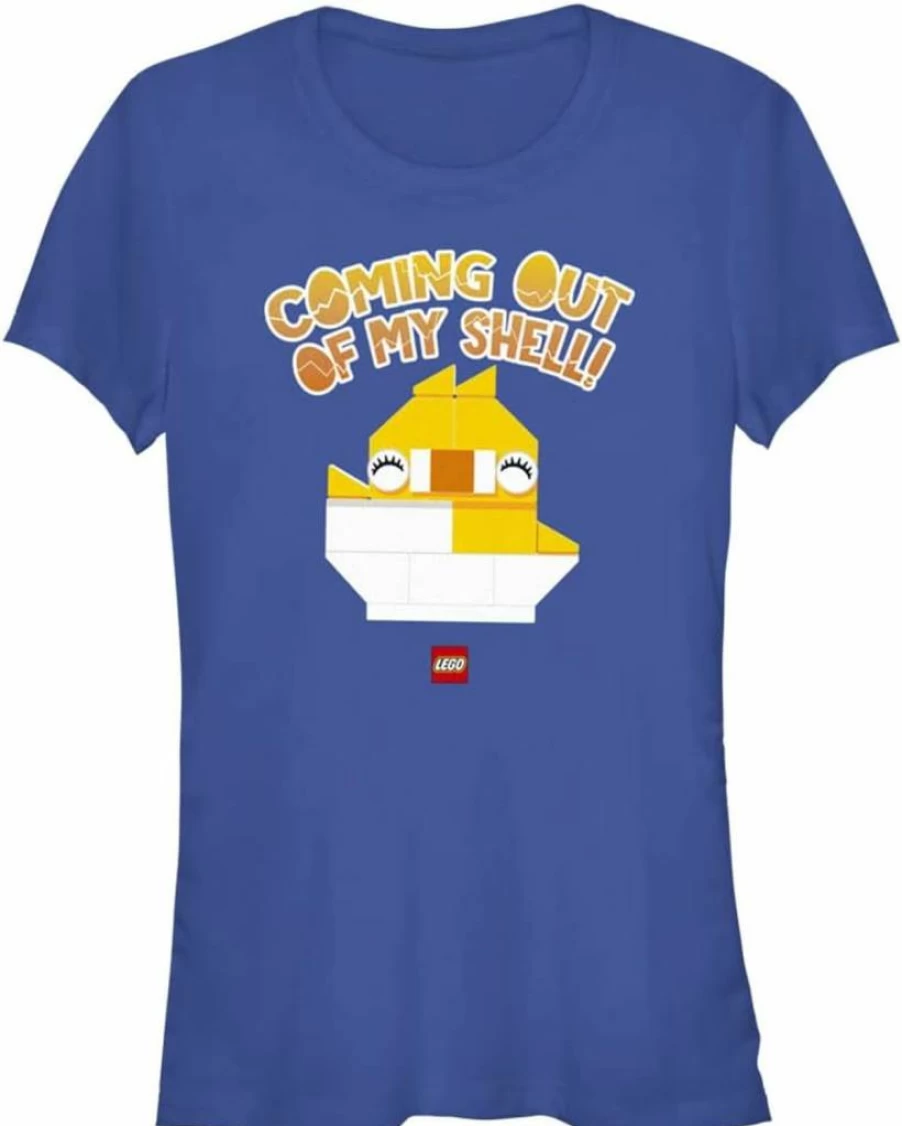Fifth Sun Women's Lego-Inspired Iconic Shell Shock Graphic Short Sleeve T-Shirt