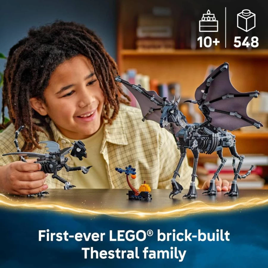 LEGO Harry Potter Thestral Carriage Building Set 76458 - Collectible Poseable Action Figures for Kids Ages 10+, Creative Pretend Play Gift for Boys and Girls, Hogwarts Themed Construction Toy