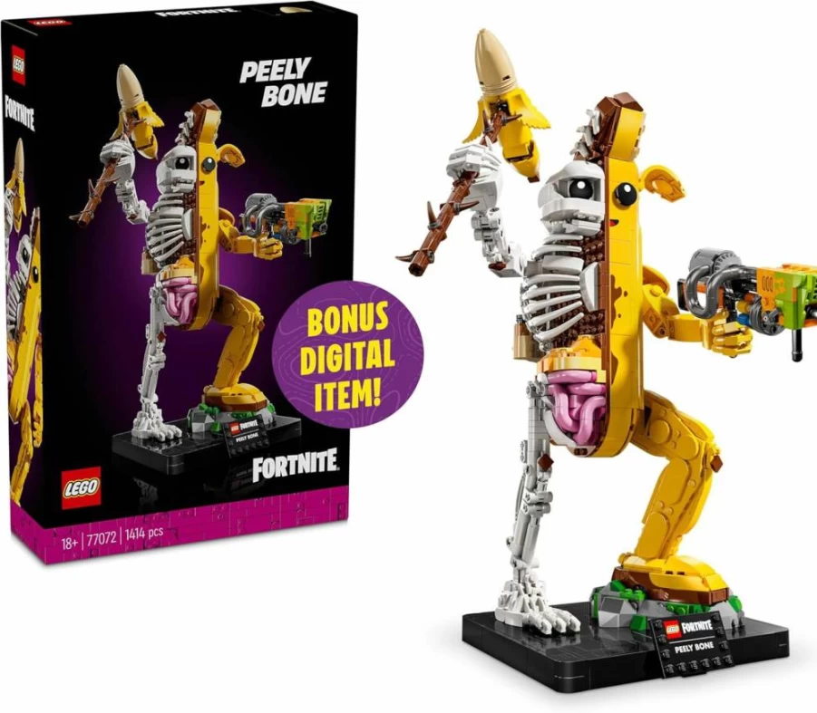 LEGO Fortnite Peely Bone Building Set 77072 - DIY Collectible Kit for Adults, Creative Home & Office Decor, Gift for Fortnite Fans Ages 18+