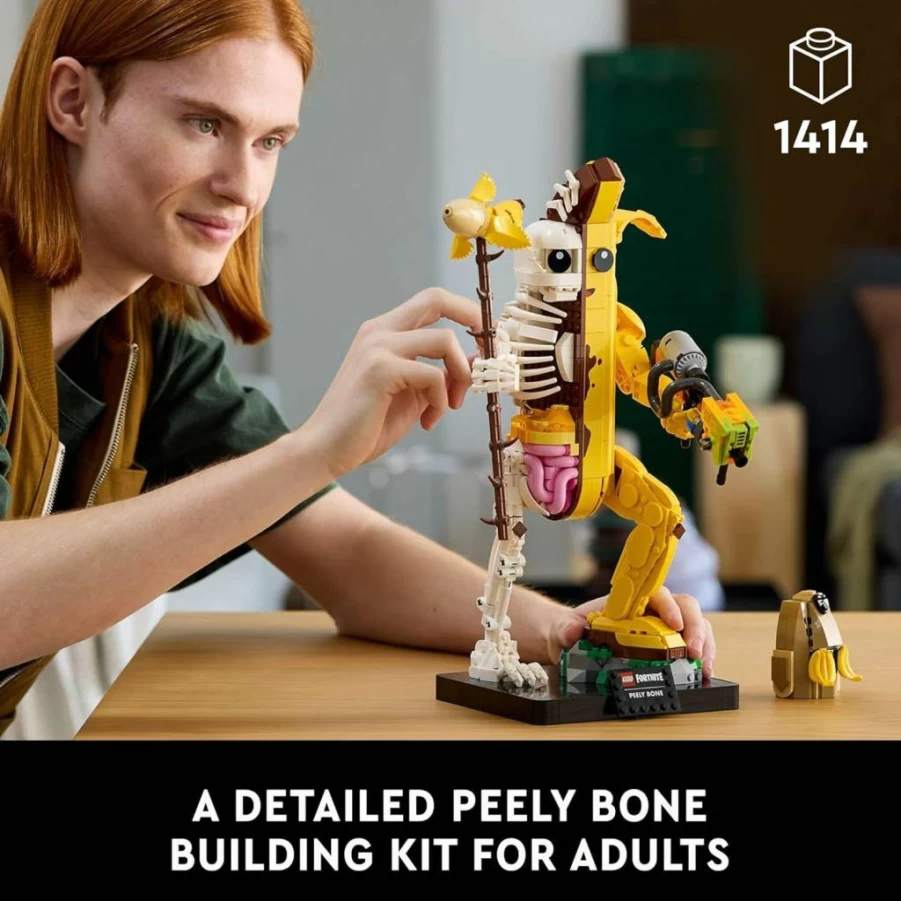 LEGO Fortnite Peely Bone Building Set 77072 - DIY Collectible Kit for Adults, Creative Home & Office Decor, Gift for Fortnite Fans Ages 18+
