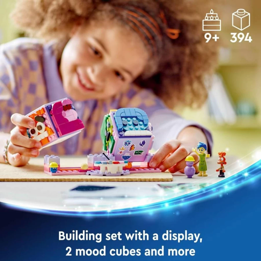 LEGO Disney Inside Out 2 Mood Cubes Building Kit 43248 | Pixar Movie Toy for Kids, Fun Emotional Learning Gift for Girls & Boys