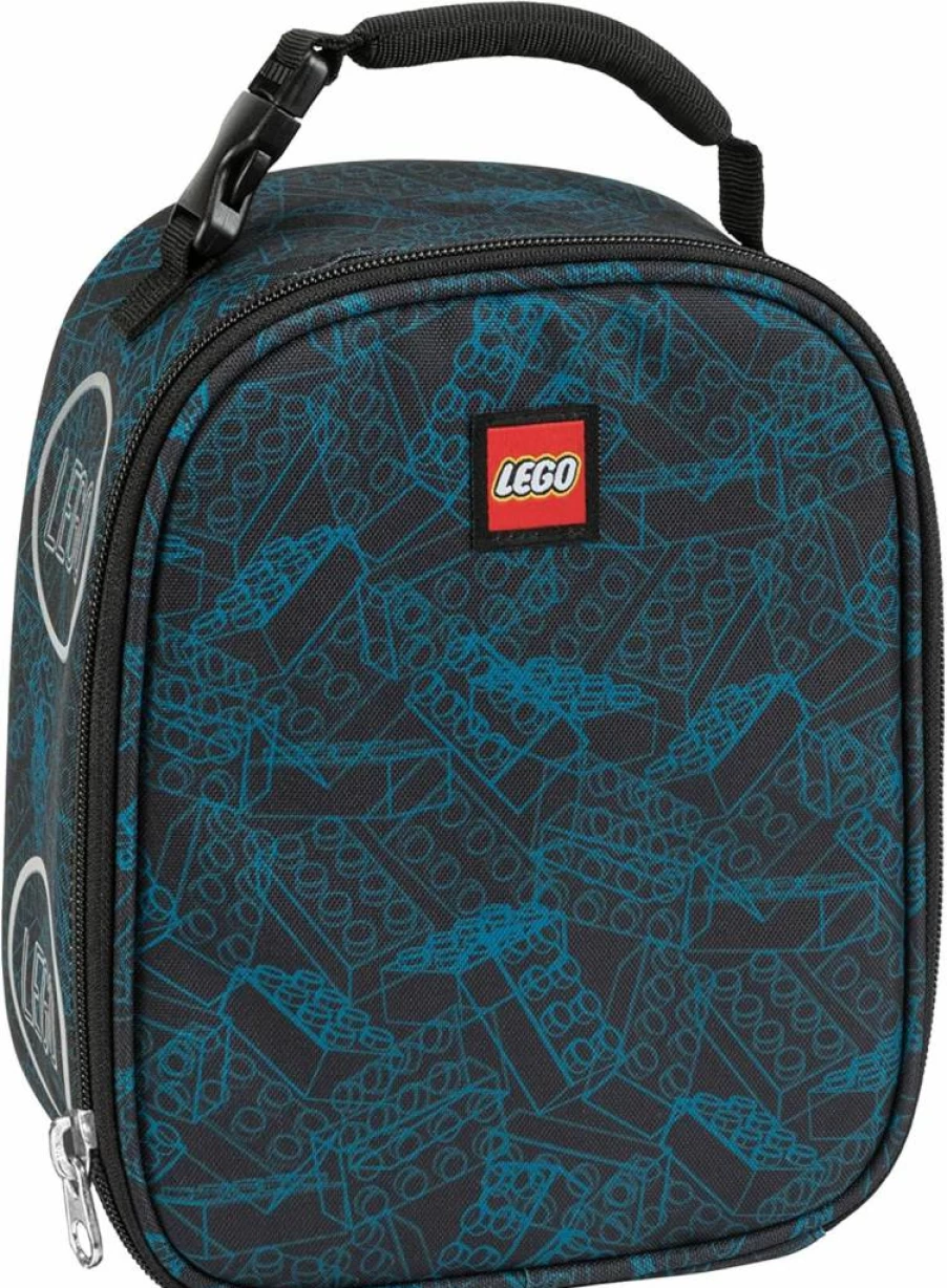LEGO Classic Insulated Lunch Box for Kids - Reusable Soft Lunch Bag for School, Travel, Picnics - Keeps Food & Drinks Cold with Secure Buckle Closure - Brick Design Boys & Girls Meal Tote Container