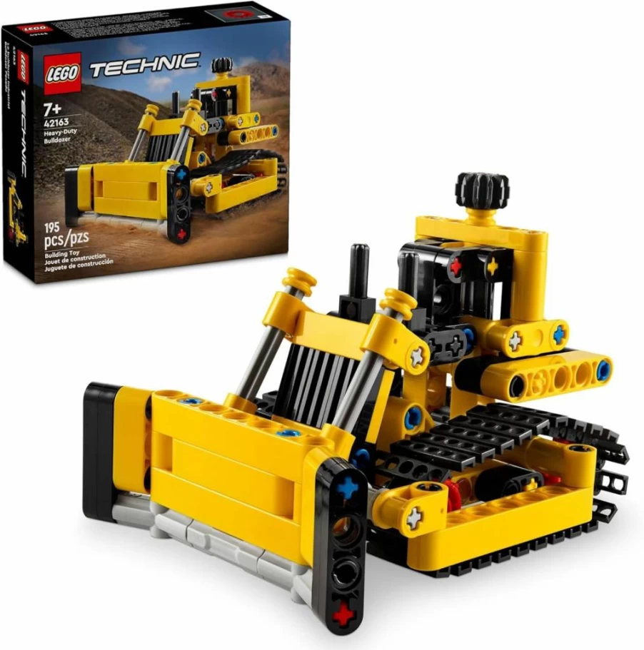 LEGO Technic 42163 Heavy-Duty Bulldozer Construction Toy Building Set for Kids Ages 7+, STEM Educational Gift for Boys and Girls