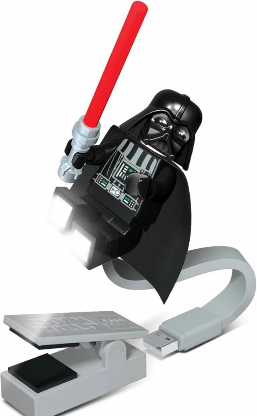 LEGO Star Wars Darth Vader LED USB Desk Lamp with Book Light – Collectible CL21 Model for Fans