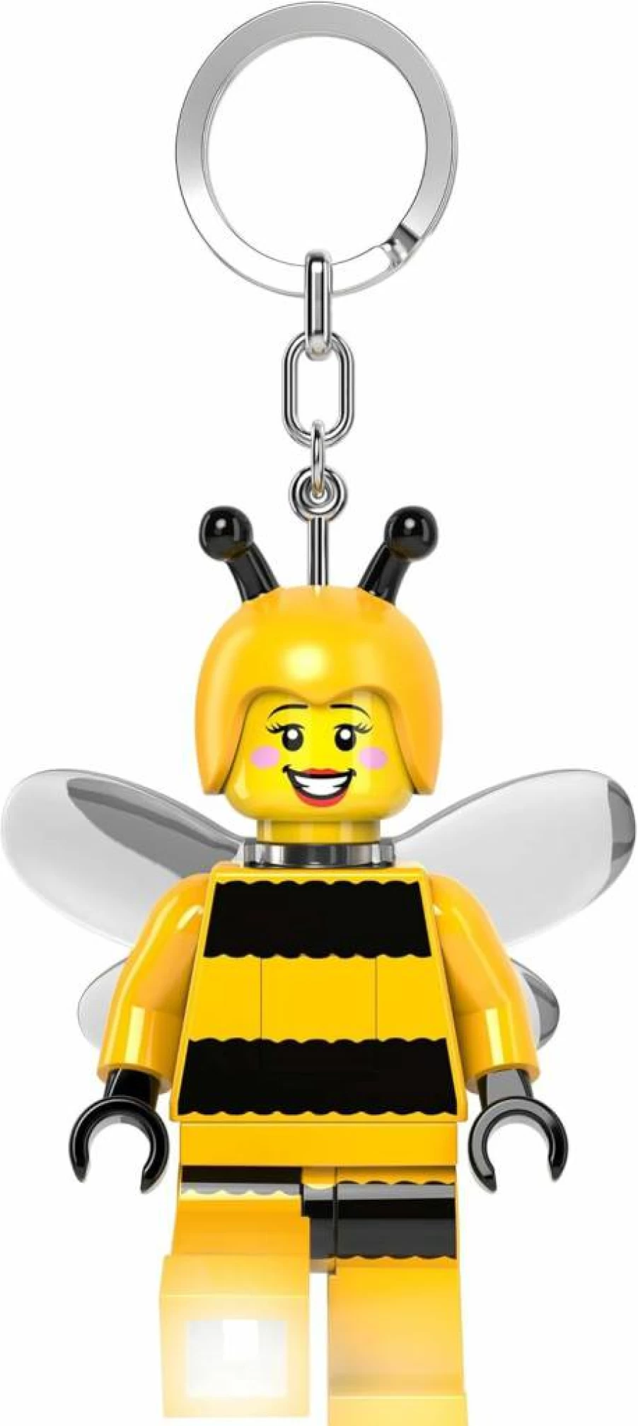IQ 3 Inch Tall Bumblebee Girl Lego Minifigure Keychain with Light - Ke211H