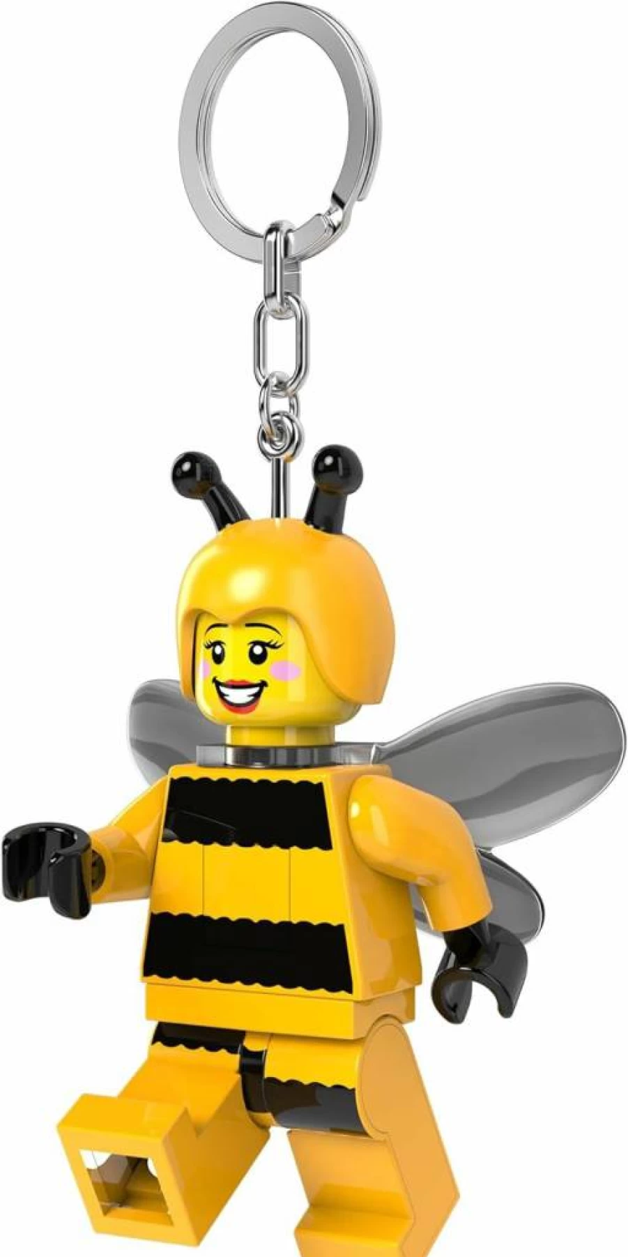 IQ 3 Inch Tall Bumblebee Girl Lego Minifigure Keychain with Light - Ke211H