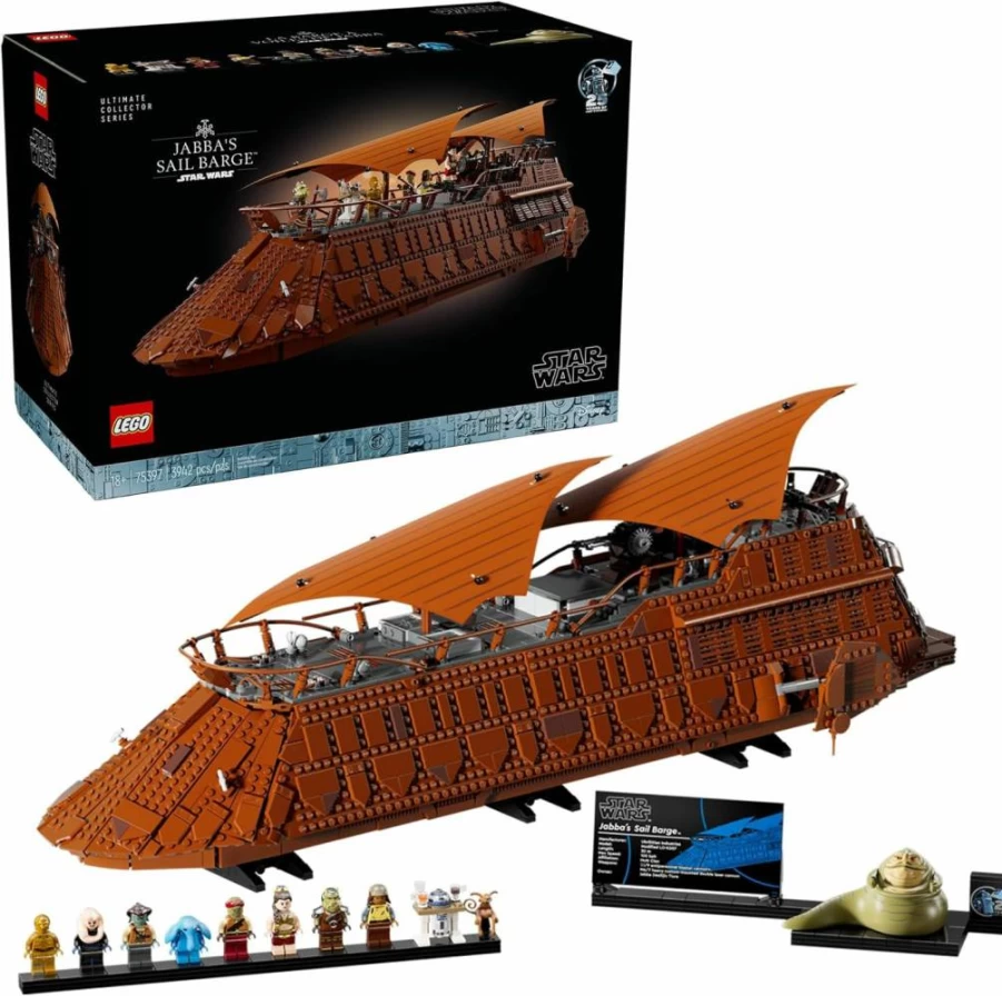LEGO Star Wars Jabba's Sail Barge 75397 Building Set for Adults - 3942-Piece Collectible Star Wars Ship Model Kit for Fans - Creative Display Gift for Men & Women
