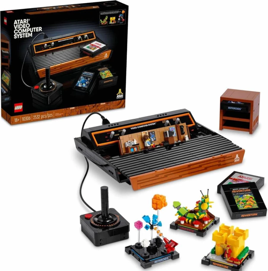 LEGO Icons Atari 2600 Retro Building Set 10306 - Collectible 80s Video Game Console Model with Joystick & Minifigure, Nostalgic Gift for Adult Gamers