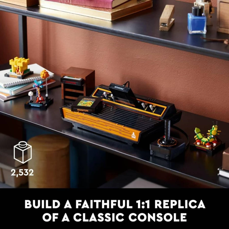 LEGO Icons Atari 2600 Retro Building Set 10306 - Collectible 80s Video Game Console Model with Joystick & Minifigure, Nostalgic Gift for Adult Gamers