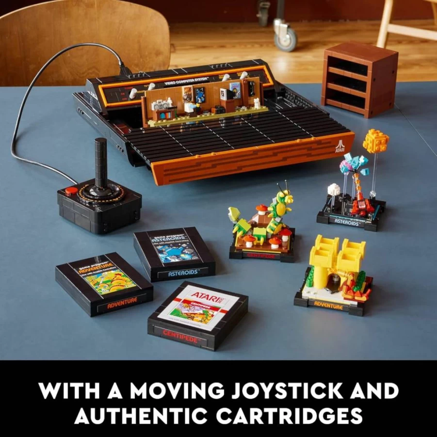 LEGO Icons Atari 2600 Retro Building Set 10306 - Collectible 80s Video Game Console Model with Joystick & Minifigure, Nostalgic Gift for Adult Gamers