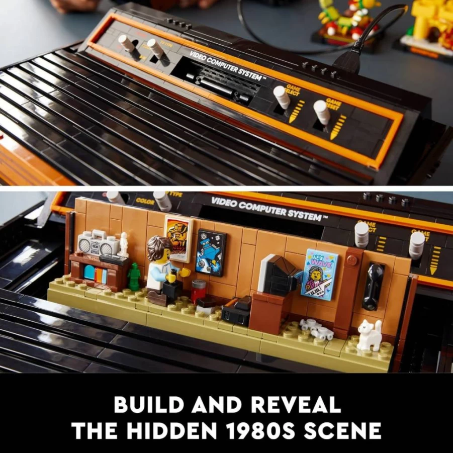LEGO Icons Atari 2600 Retro Building Set 10306 - Collectible 80s Video Game Console Model with Joystick & Minifigure, Nostalgic Gift for Adult Gamers