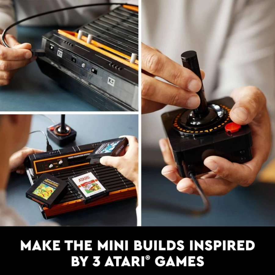LEGO Icons Atari 2600 Retro Building Set 10306 - Collectible 80s Video Game Console Model with Joystick & Minifigure, Nostalgic Gift for Adult Gamers