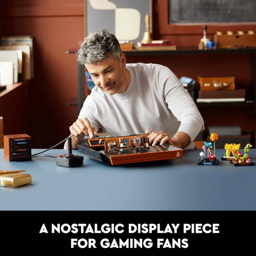 LEGO Icons Atari 2600 Retro Building Set 10306 - Collectible 80s Video Game Console Model with Joystick & Minifigure, Nostalgic Gift for Adult Gamers