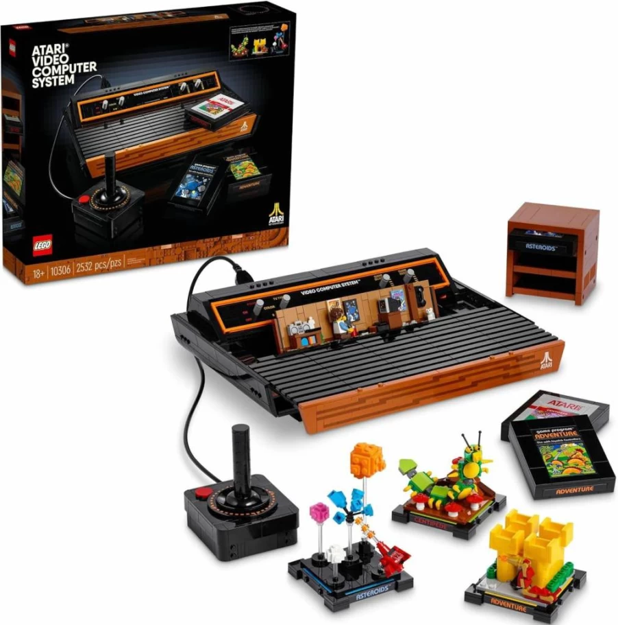 LEGO Icons Atari 2600 Retro Building Set 10306 - Collectible 80s Video Game Console Model with Joystick & Minifigure, Nostalgic Gift for Adult Gamers