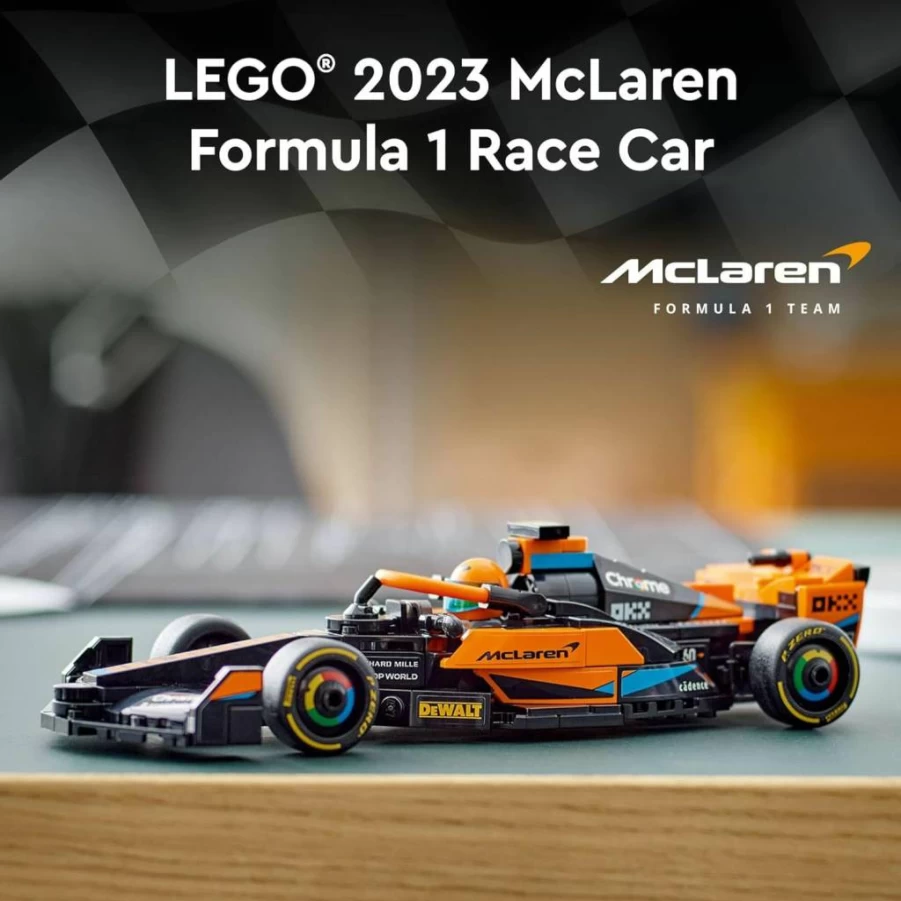 LEGO Speed Champions McLaren Formula 1 Race Car 76919 Building Toy Set for Kids Ages 9+, F1 Model Car for Play & Display, Gift for Boys & Girls Who Love Independent Play