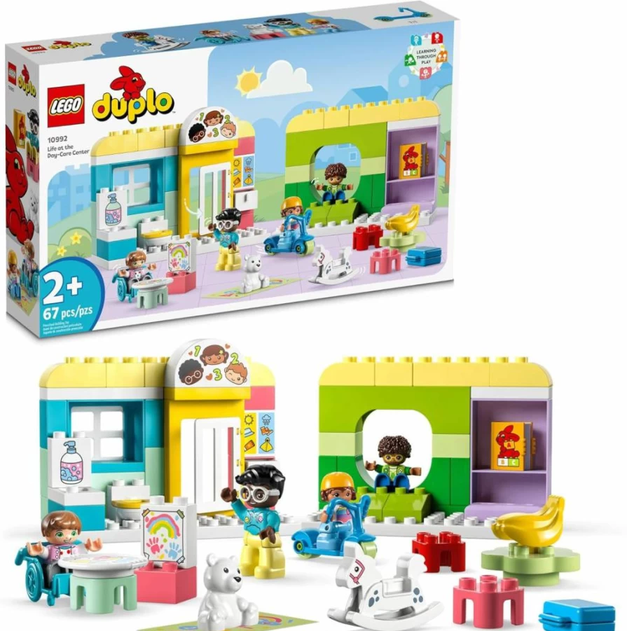 LEGO DUPLO Town Daycare Center 10992 - STEM Building Toy for Toddlers, Creative Learning Set for Boys & Girls Ages 2-5